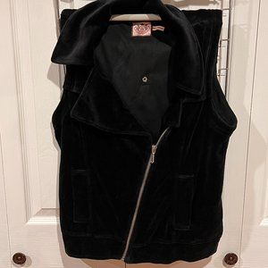 Juicy Couture Black Velour Vest